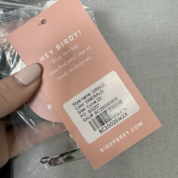 Birdy Grey Grace Dress Womens Curvy 2X Emerald Convertible Bridesmaid Maxi Gown - Picture 3 of 16